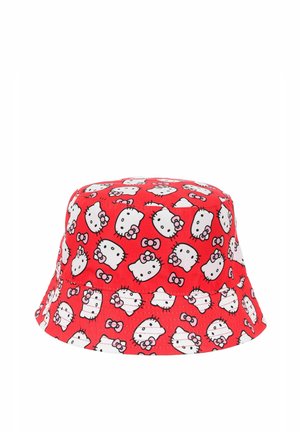 Hello Kitty MÄDCHEN FISCHERHUT BUCKET HAT ALLOVER PRINT - Hat - rot