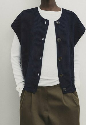 Vest - mottled dark blue