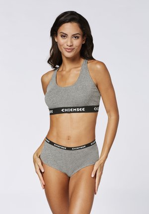 Chiemsee HIPSTER IM DREIERPACK UND LABEL-LOOK - Panties - medium grey medium grey