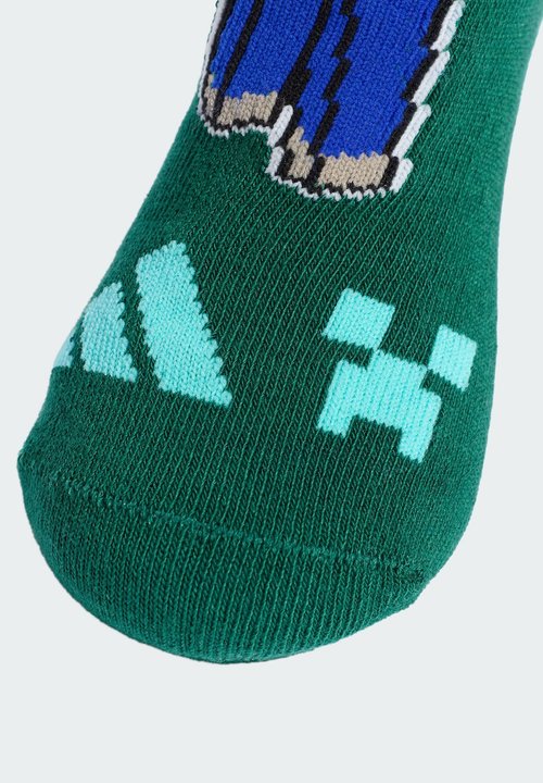 adidas SPORTSWEAR MINECRAFT KIDS 3 PAIRS PER PACK SOCKS UNISEX - Socks - light solid grey collegiate green black — foto 4
