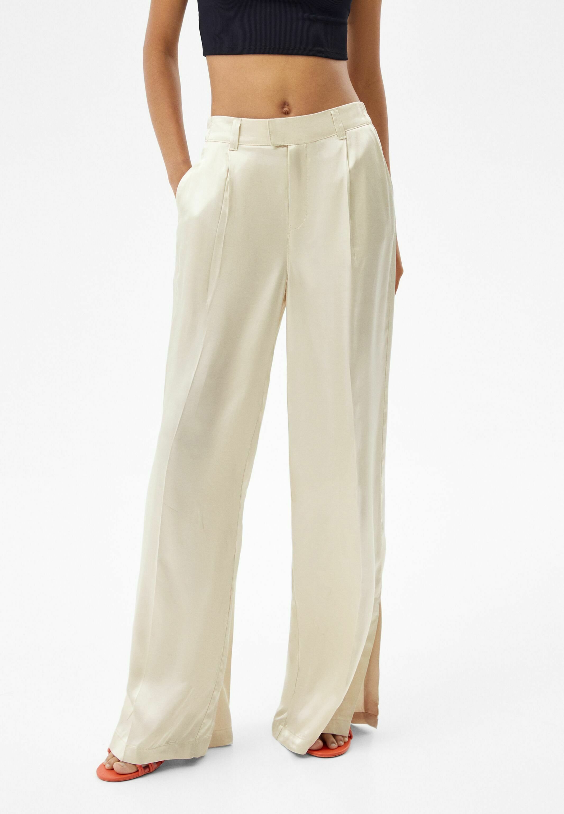 Bershka Trousers - stone - Zalando.ie