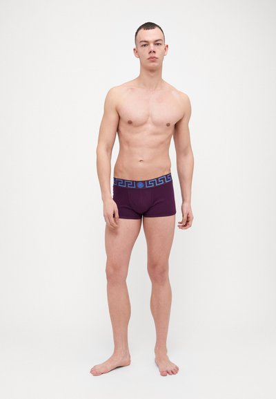 Versace UNDERPANTS LOW RISE TRUNK TOPEKA NEW LOGO - Uske bokserice - dark aubergine/ink blue