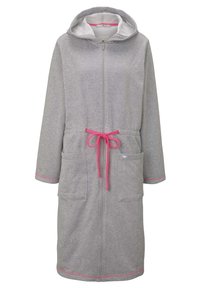 Accappatoio TOM TAILOR In Cotone Spugna - Taglia L, Con Cappuccio, Strisce Medie, Colore Turchese