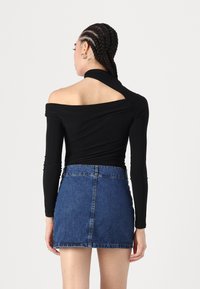 Gina Tricot CUT OUT - Hosszú ujjú felső - black