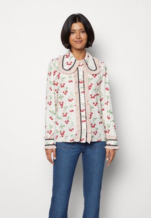CHERRY TREE RUFFLE BLOUSE - Paitapusero - ivory