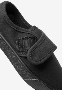 Next Wide Fit School Plimsolls - Slipper - black