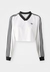 Tops ar garām piedurknēm - white/black