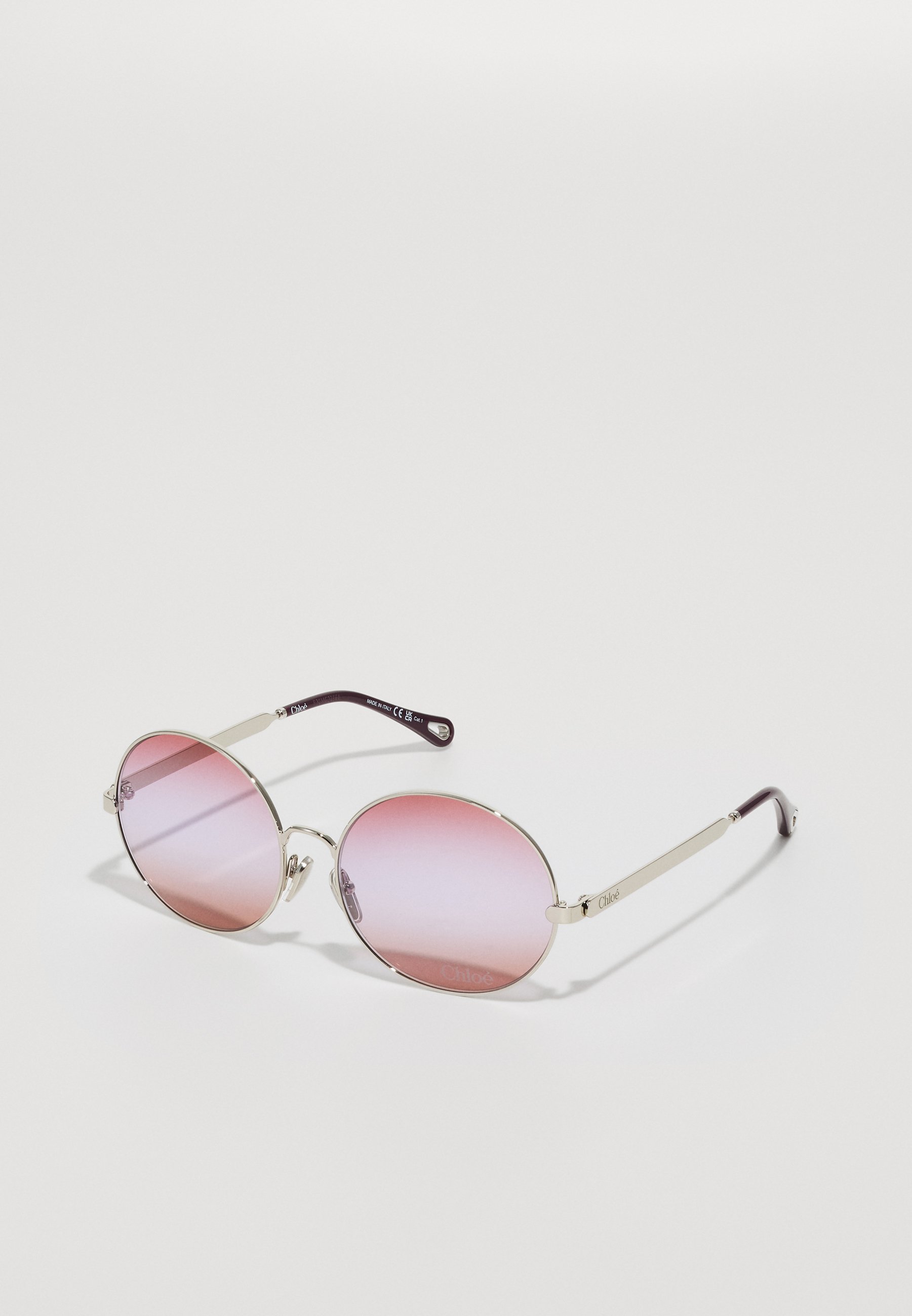 CHLOÉ Sunglasses silver-coloured/red/silver-coloured
