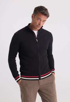 Felix Hardy, FULL ZIPPER CARDIGAN - Cardigan - black