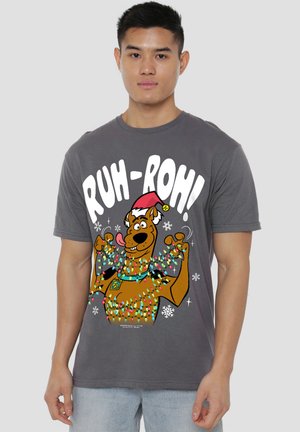 SCOOBY DOO CHRISTMAS LIGHTS RUHROH - Print T-shirt - anthracite