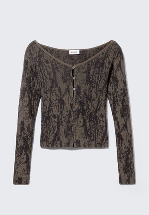 Weekday Cardigan - mole dark