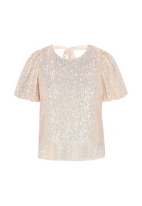 Bluză - beige multicolor