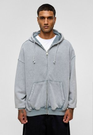 Sweater met rits - grey