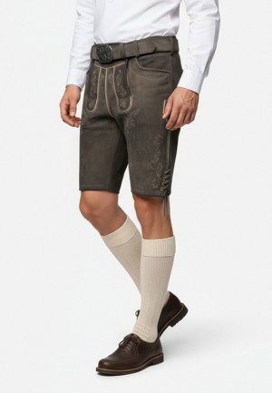 Spieth & Wensky FALKENSTEIN - Leather trousers - braun