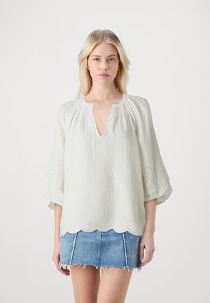 GAP EYELET - Blusa - new off white