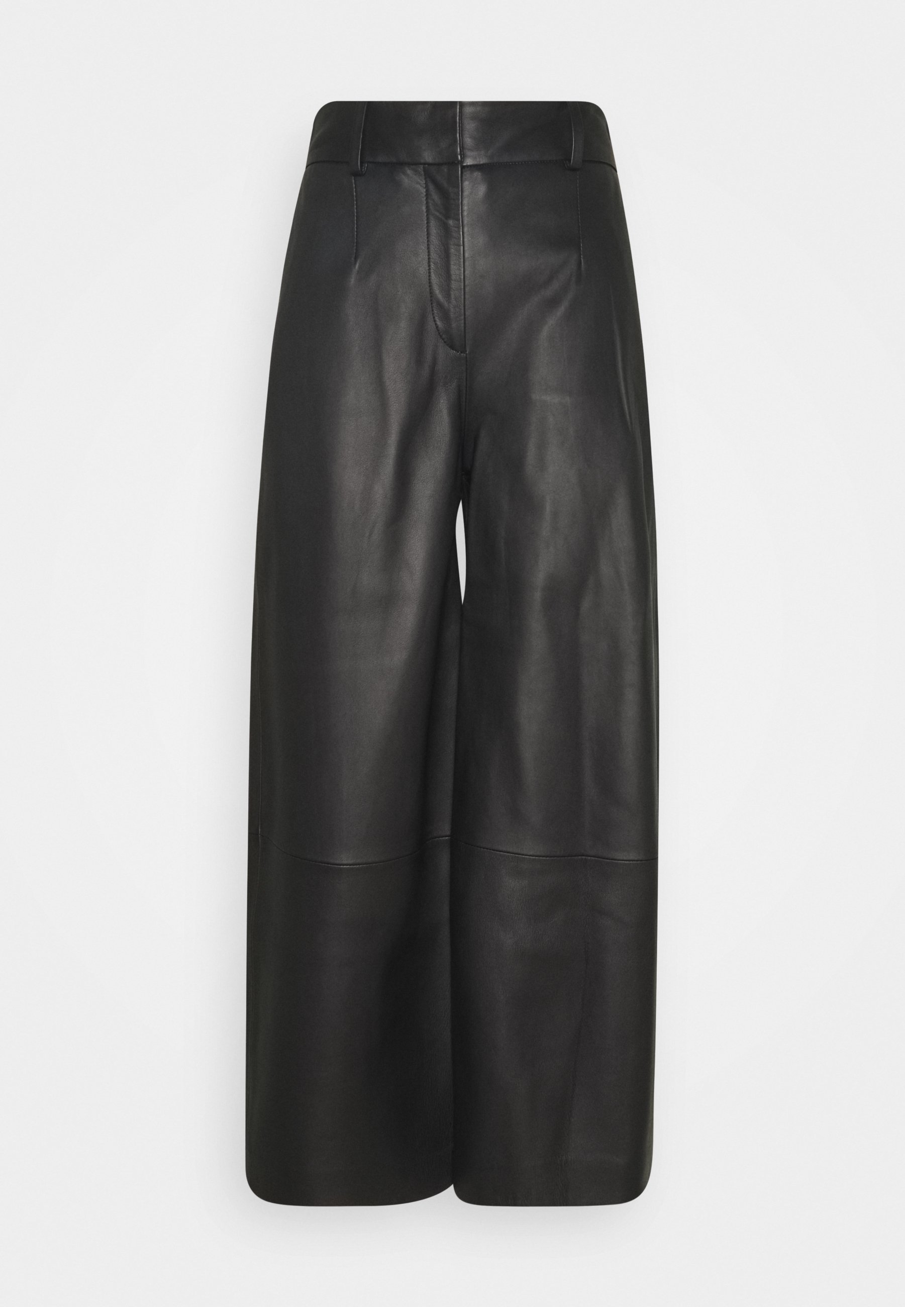 IVY \u0026 OAK CULOTTE - Leren broek - black/Zwart - Zalando.nl