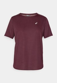 ASICS ROAD TOP - Tekninen t-paita - dark currant