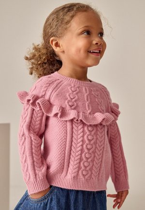 Next, REGULAR FIT - Striktrøje - pink