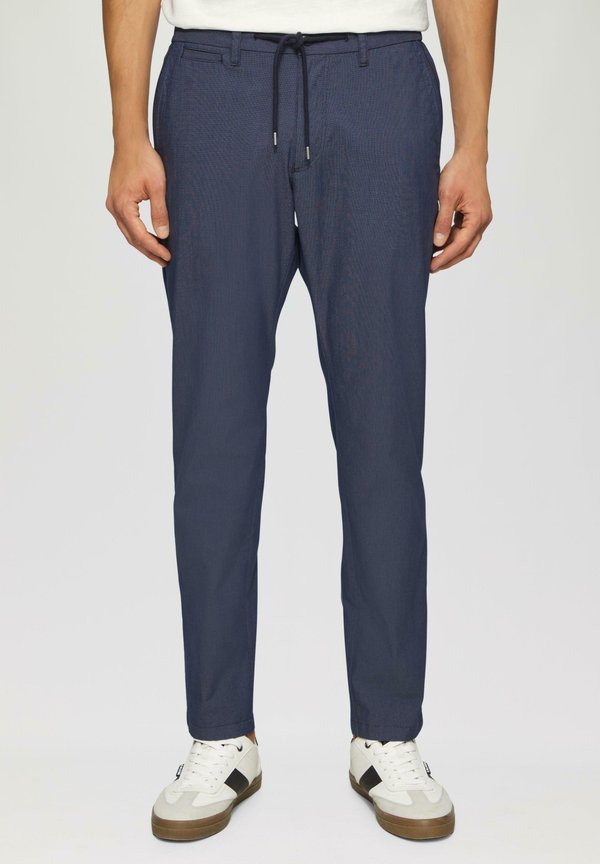 PHOENIX STRUKTURIERTE MIT ELASTIKBUND - Stoffhose - dunkelblau