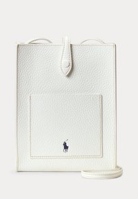 Polo Ralph Lauren POLO PLAY LEATHER POCKET CROSSBODY - Telefona maciņš - paper