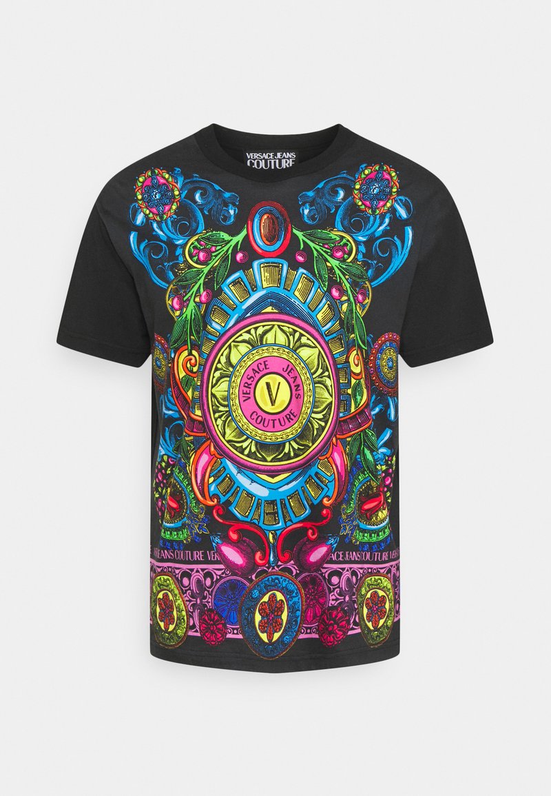 Versace Jeans Couture REGALIA Print T shirt Nero black Zalando de