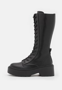 ONLBOSSI HIGH SHAFT LACE UP BOOT - Bottes à lacets - black