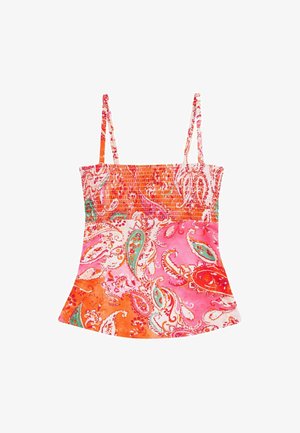 Next Sutien costum de baie din două piese - orange pink paisley