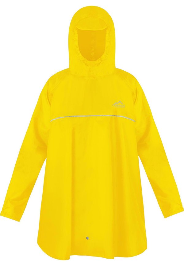 WASSERDICHTER REGENPONCHO MIT ÄRMELN UND KAPUZE- REFLEKTIERENDE - Regenjacke / wasserabweisende Jacke - gelb