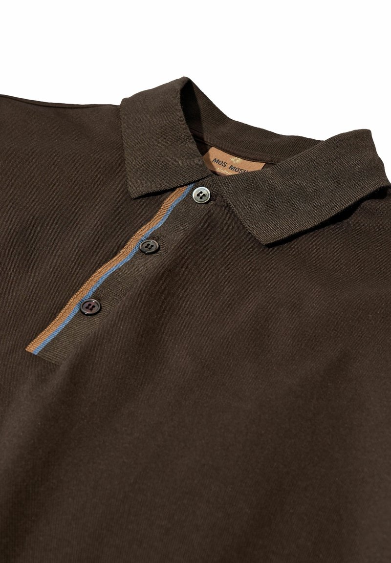 Mos Mosh Gallery HARVEY KURZARM - Polo shirt - chocolate brown