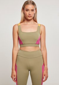 Urban Classics - Bustier - khaki brightviolett magimango Thumbnail-Bild 1