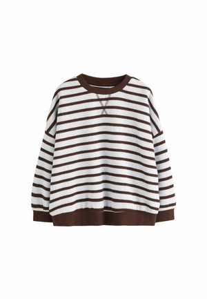 Next Strickpullover - blue brown stripe