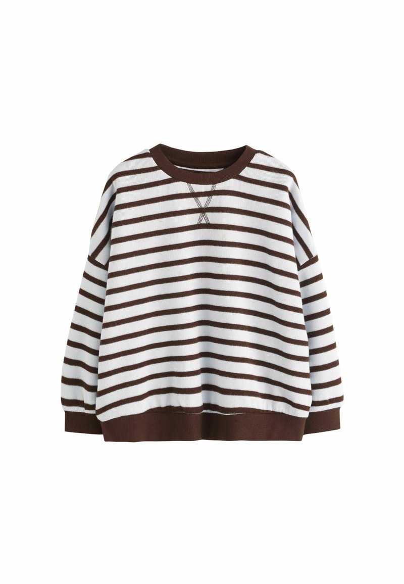 Next Stickad tröja - blue brown stripe