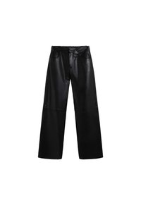 Pantalón de cuero - black