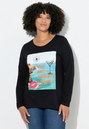 Langærmet T-shirt - black