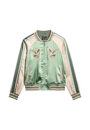 Superdry SUIKAJAN EMBROIDERED - Bomberjacke - desert sage green