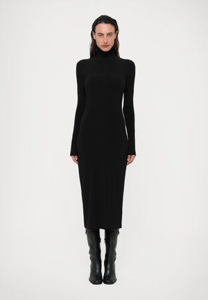 LONG SLEEVE TURTLENECK DRESS - Vardagsklänning - black