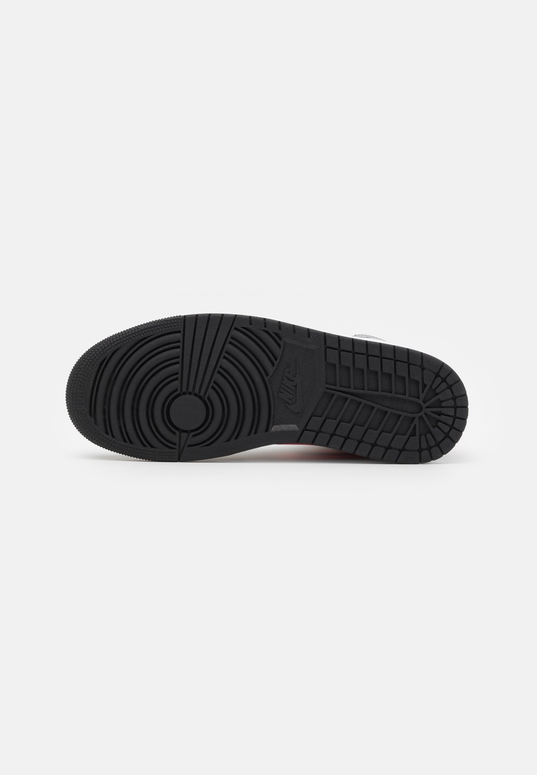 Jordan AIR JORDAN 1 MID - Zapatillas altas - black/hot punch/white/particle  grey/gris - Zalando.es
