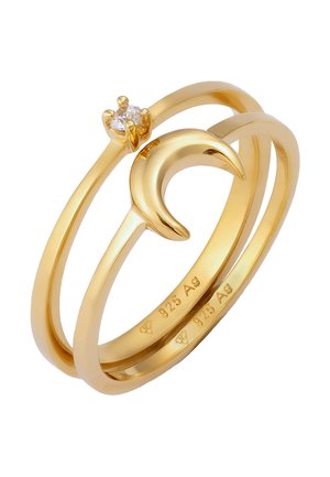 SPARKLING HALF MOON - Ringe - gold coloured