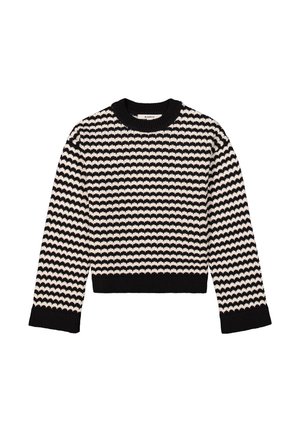 Strickpullover - off black