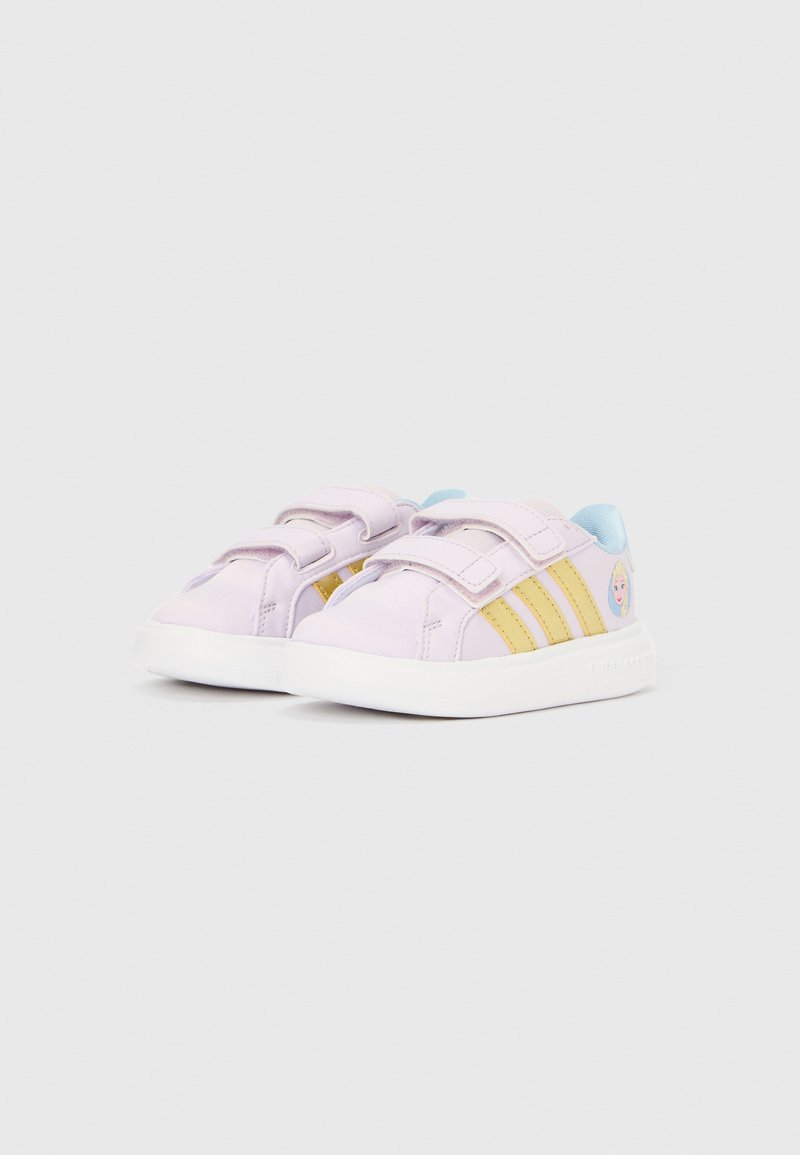 adidas Performance GRAND COURT ELSA UNISEX - Training shoe - ice  lavender/gold-coloured/glow blue/lilac - Zalando.ie