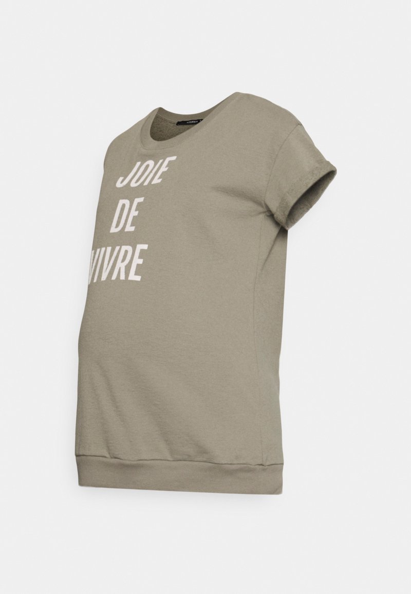 Supermom T-shirt print olijfgroen