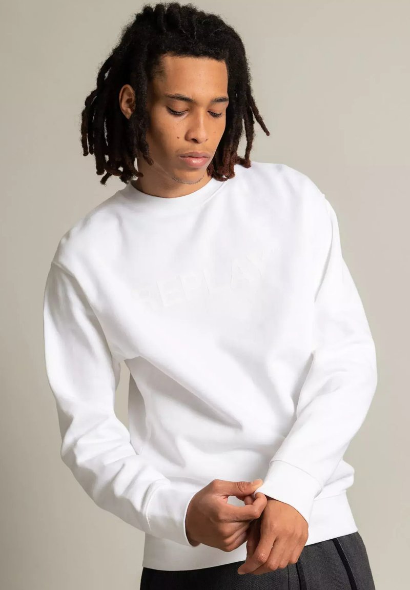 Replay White Cotton Sweatshirt