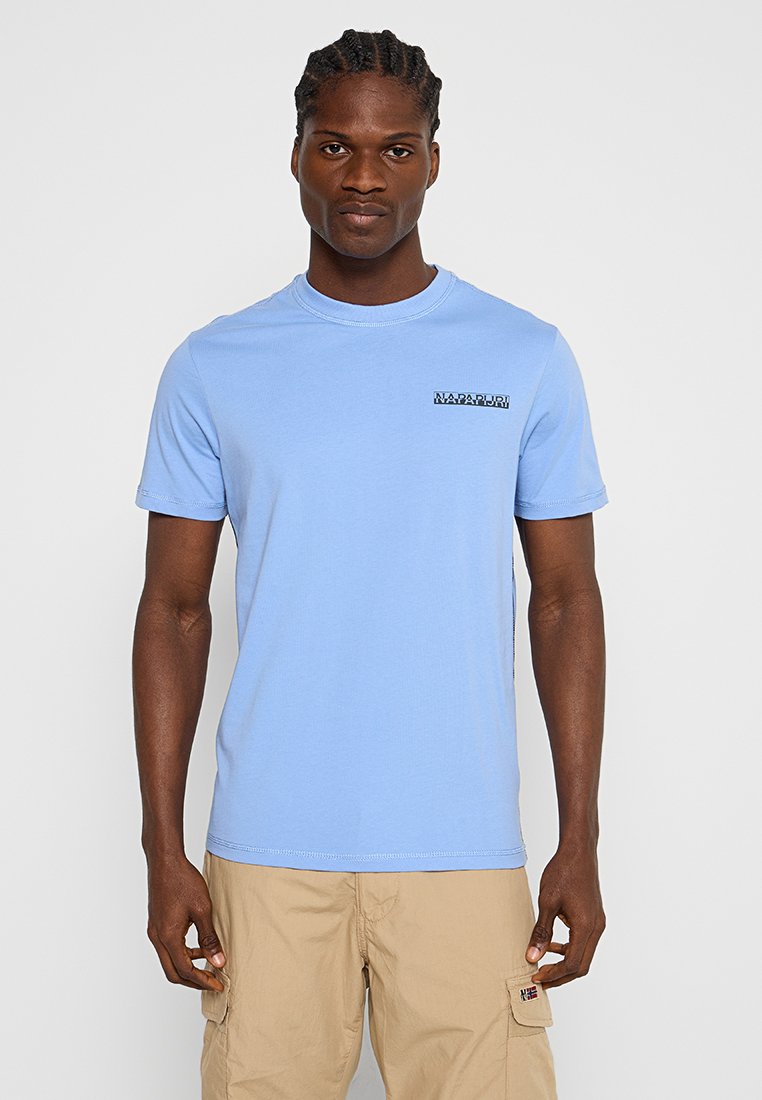 Napapijri T-shirt print lichtblauw Napapijri T-shirt print lichtblauw