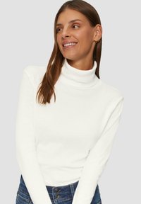 QS MIT ROLLKRAGEN - Longsleeve - ecru