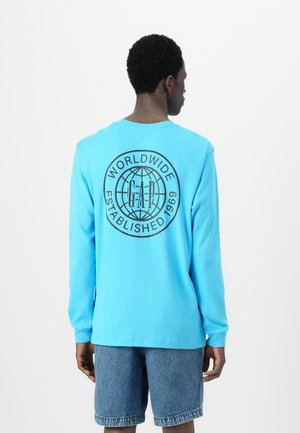 LOGO WORLDWIDE - Pikkade varrukatega topp - aquarius blue