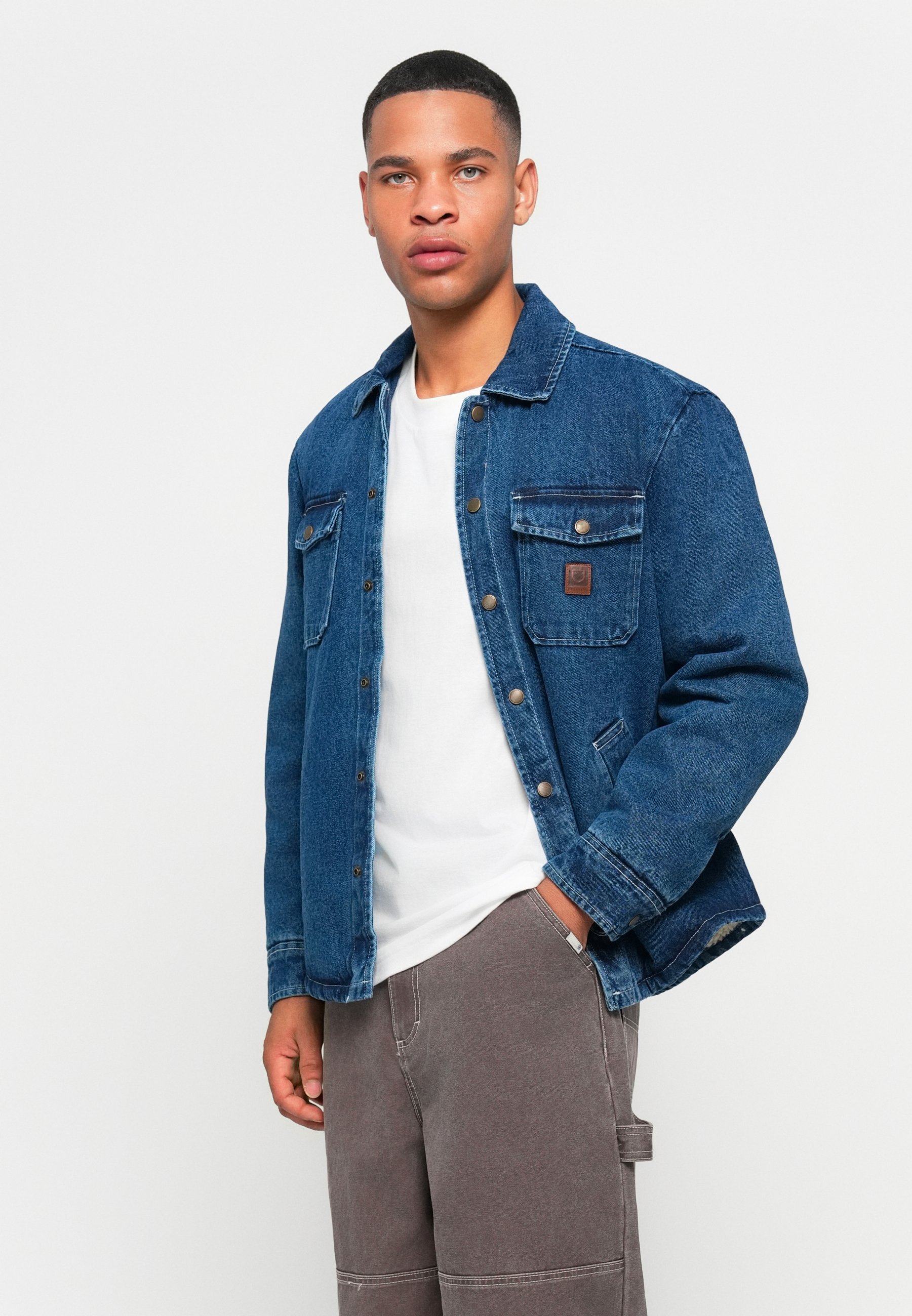 BRIXTON×INDEPENDENT - YARD DENIM JACKET Brixton Yard Denim Jacket - navy blue (raw indigo)