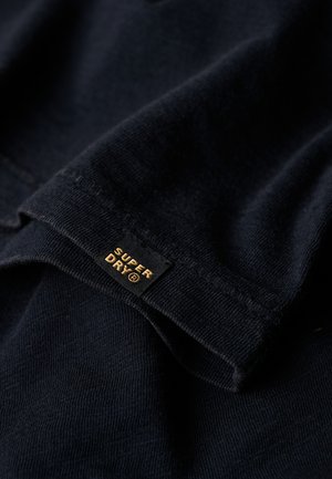Superdry & Co, V-NECK SLUB SHORT SLEEVE - T-shirts basic - eclipse navy