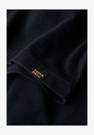 Superdry & Co, V-NECK SLUB SHORT SLEEVE - T-shirts basic - eclipse navy