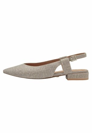 Slingback ballet pumps - champagne glit
