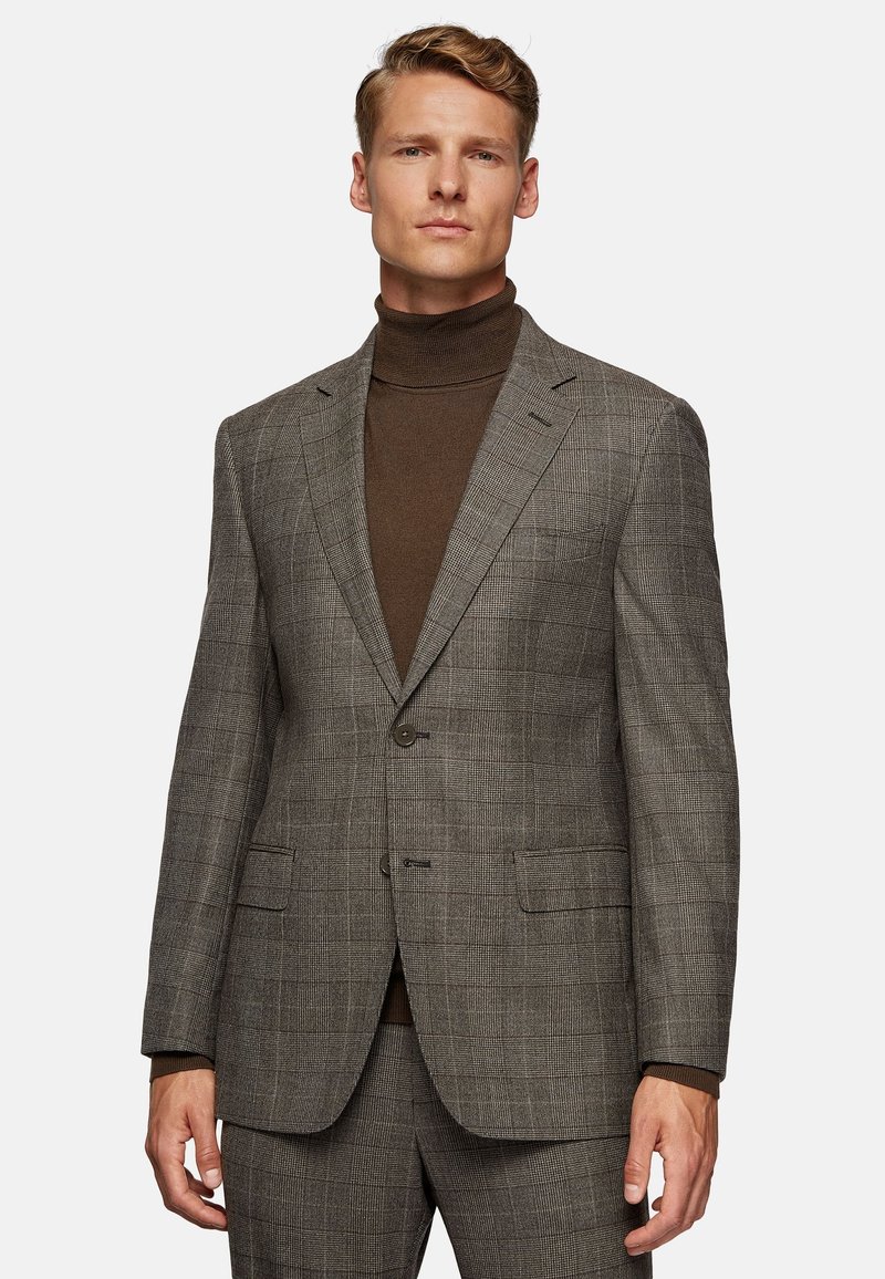 Boggi Milano PRINCE OF WALES BLEND STYLE BRUXELLES  - Sako - brown